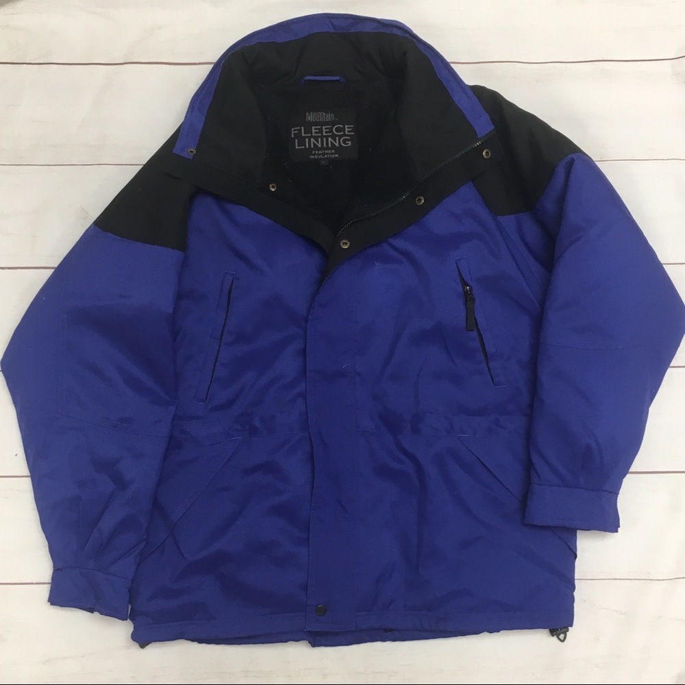 Blue Maxam Mountain Feather Insulated Winter Coat